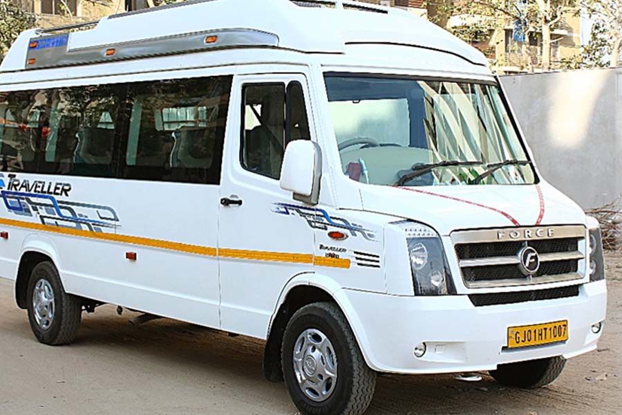 Tempo traveller hire Ahmedabad to Shreenathji